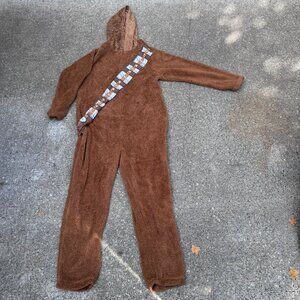 Star Wars Adult Chewbacca Hooded Fleece Onesie Pajamas Costume Cosplay Large
